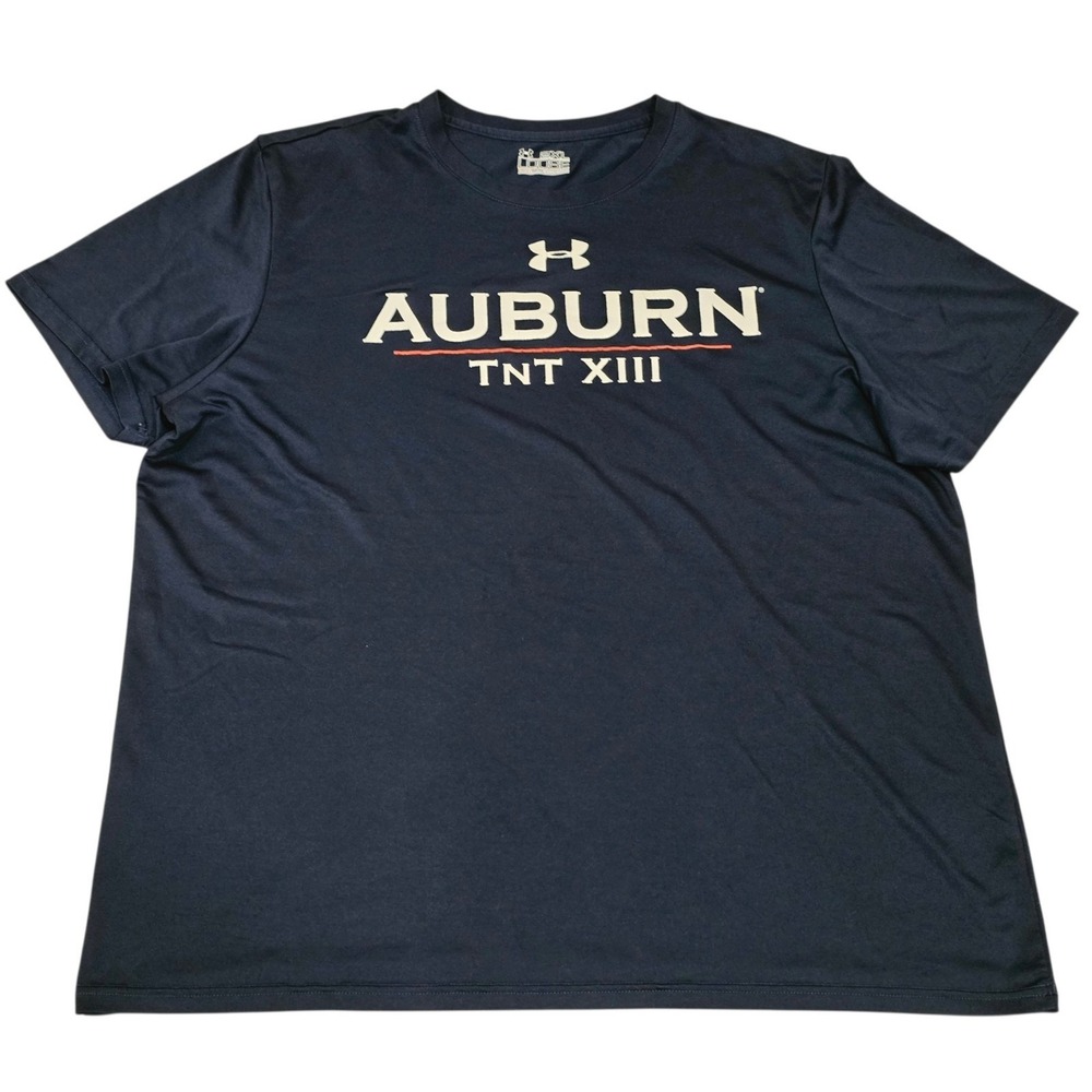 Auburn Tigers Football Team Issued Under Armour TnT XIII Shirt 2XL 2013 BCS